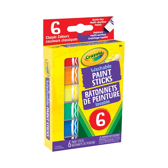 Crayola Assorted Colour Paint Sticks - 6 Pack - Image 1